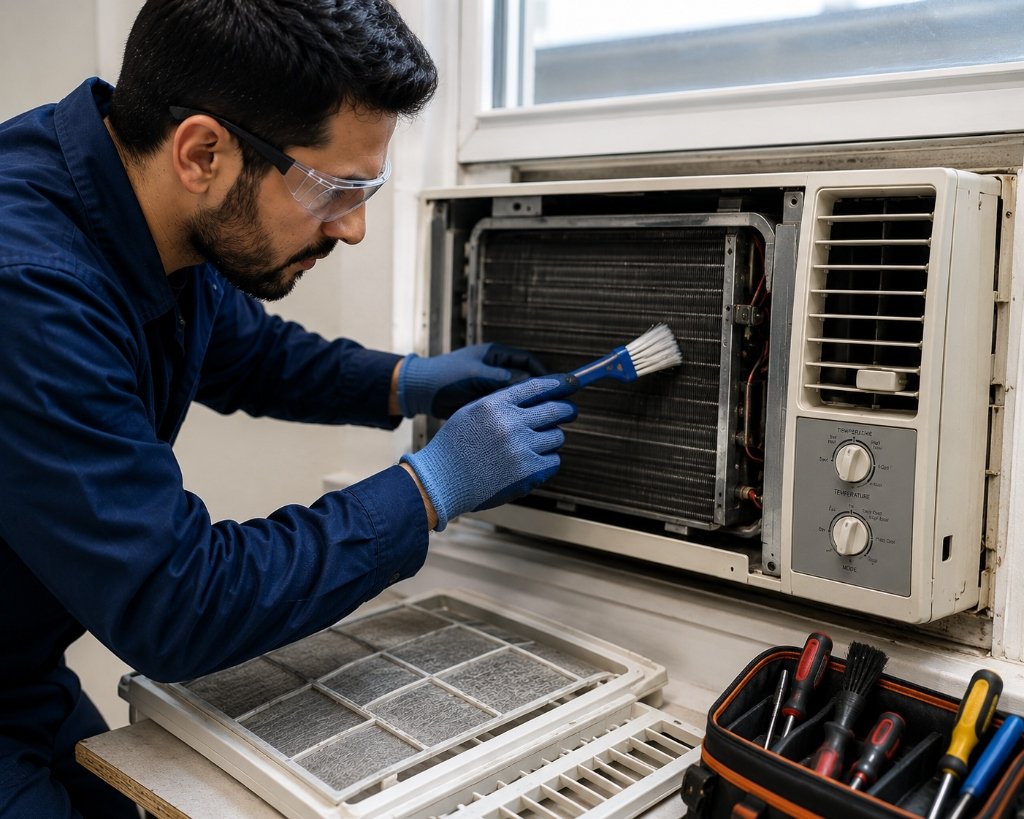 Window AC Unit Servicing